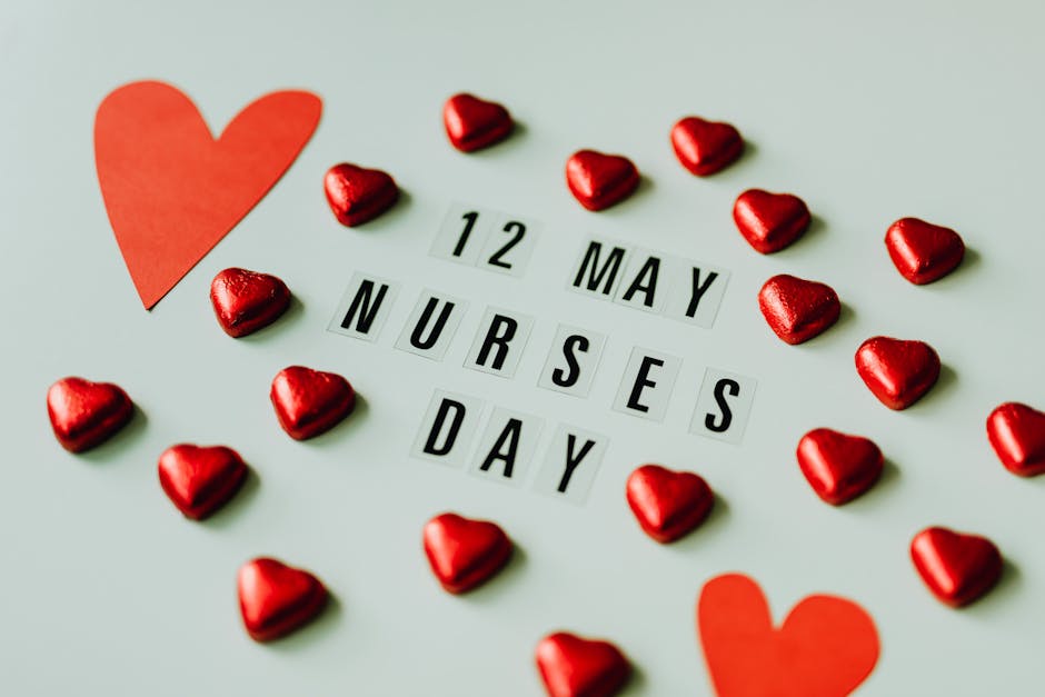 Heartfelt celebration for Nurses Day on 12 May with love and appreciation.