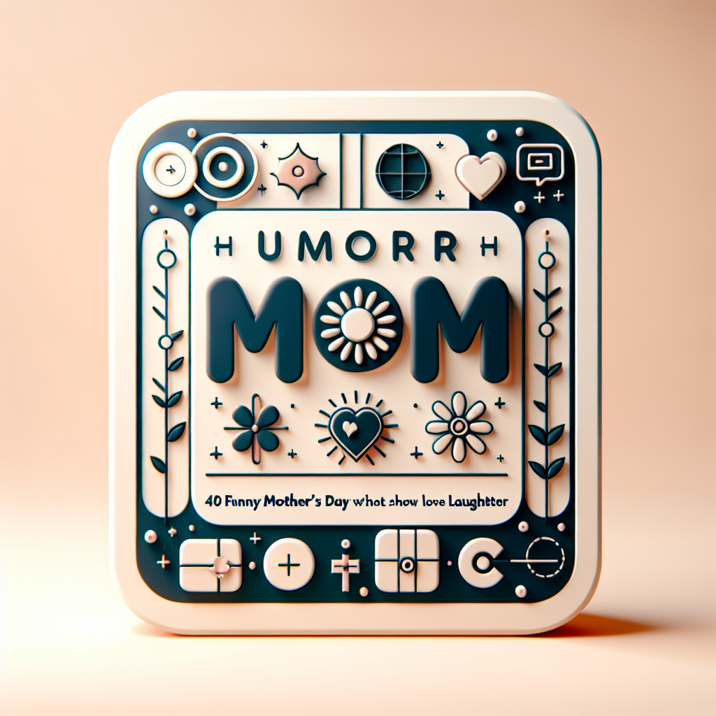 Image related to Humor for Mom: 40 Funny Mother's Day Wishes That Show Love Through Laughter